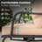 Metal Swivel Patio Lounge Chair with Thicken Cushions