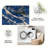 1PC navy blue gold marble veined area rugs for Living Room, Soft and Comfortable, Suitable for all seasons, easy-to-maintain, machine washable Indoor floor mat, Under Table Farmhouse suitable for dining area, bedroom, entryway, patio, kitchen, Home...-431976674