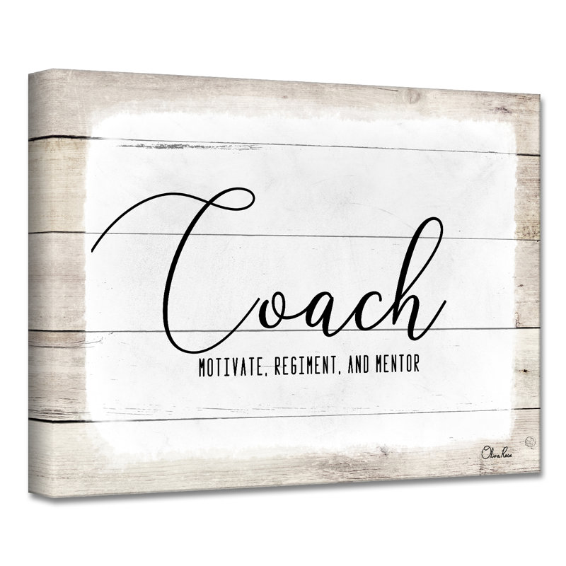 " Coach " by Olivia Rose, 30" H x 40" W x 1.5" D