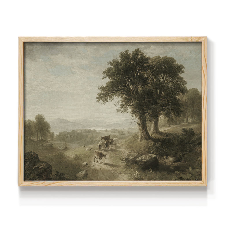 Paysages rétro-DCCIV-Reproduction encadrée - Restickable, Naturel, H 16 po x l 20 po
