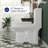 Liberty Compact Toilet, Modern One-Piece Round Toilet with Dual Flush, Easy Cleaning Fully Skirted Design(Seat Included)-101084917