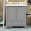 Meuble-lavabo sur pied de 30 po sans lavabo, armoire de salle de bain autoportante en bois avec 2 portes et tiroir pour la salle de bain-1651960196