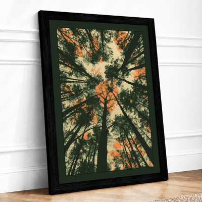 Autumn Canopy Scandinavian - Framed Print