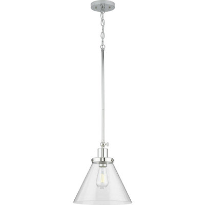 Luminaire suspendu conique à 1 lumière