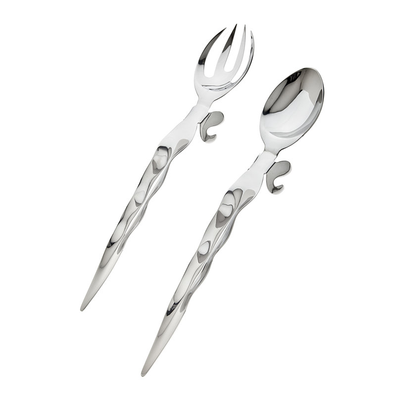 Via Veneto Stainless Steel Salad Servers