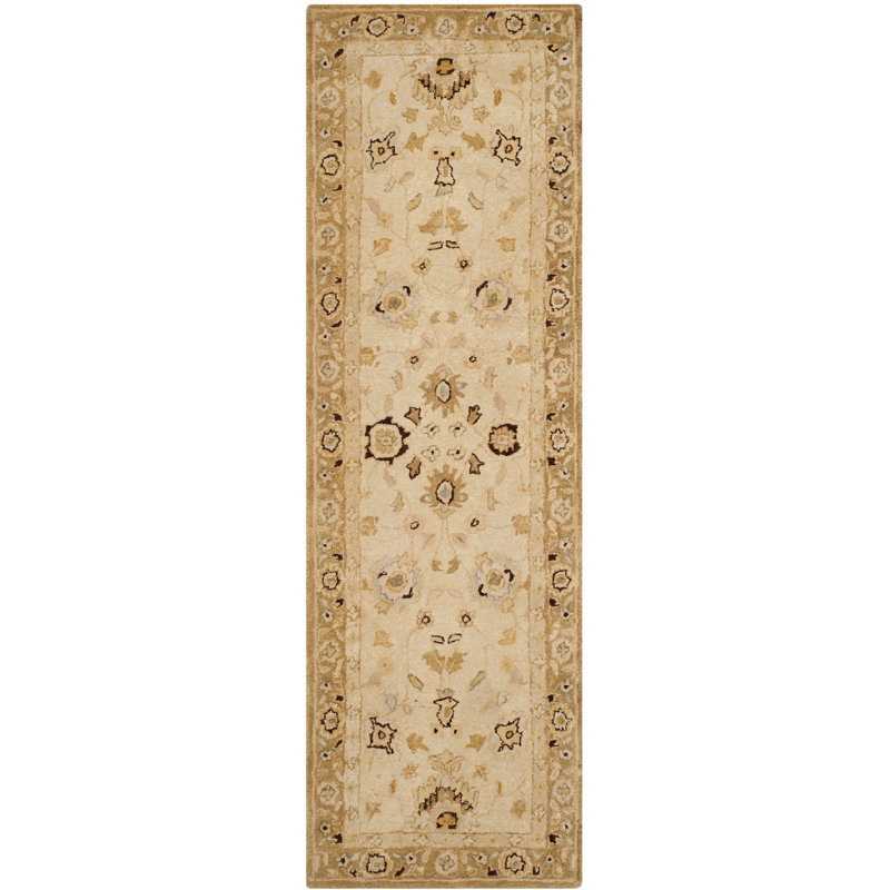 Tapis oriental en laine Groton, Tapis de couloir 2 pi 6 po x 8 pi