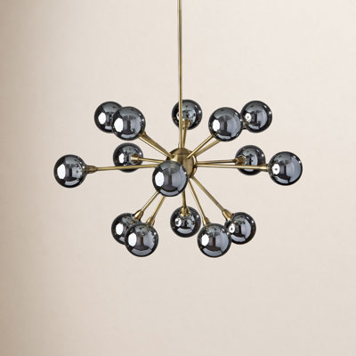 Lorraine Dimmable Solid Brass 15 - Light Chandelier