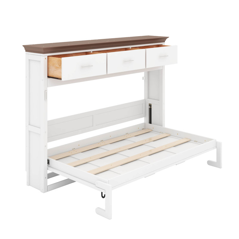 Lit escamotable simple avec 3 tiroirs