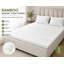 2cm Bamboo Memory Foam Mattress Topper, White-695062916