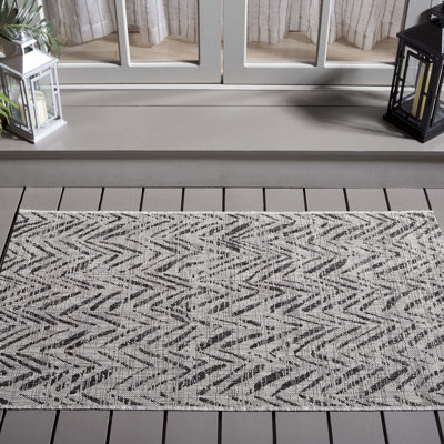 Smeltertown Performance Chevron Indoor/Outdoor Area Rug