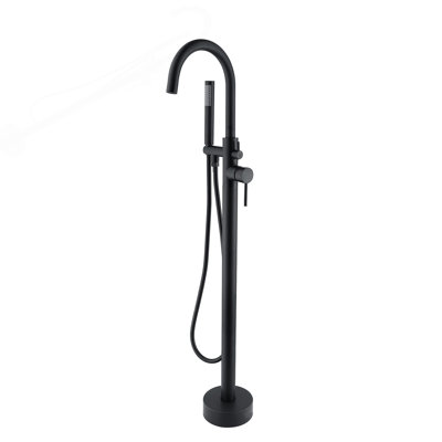 Robinet de baignoire autoportant avec douche à main