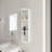 12" Bathroom Wall-Mounted Storage Rack, Float Mounting Design,(KD-Packing)-1703311232