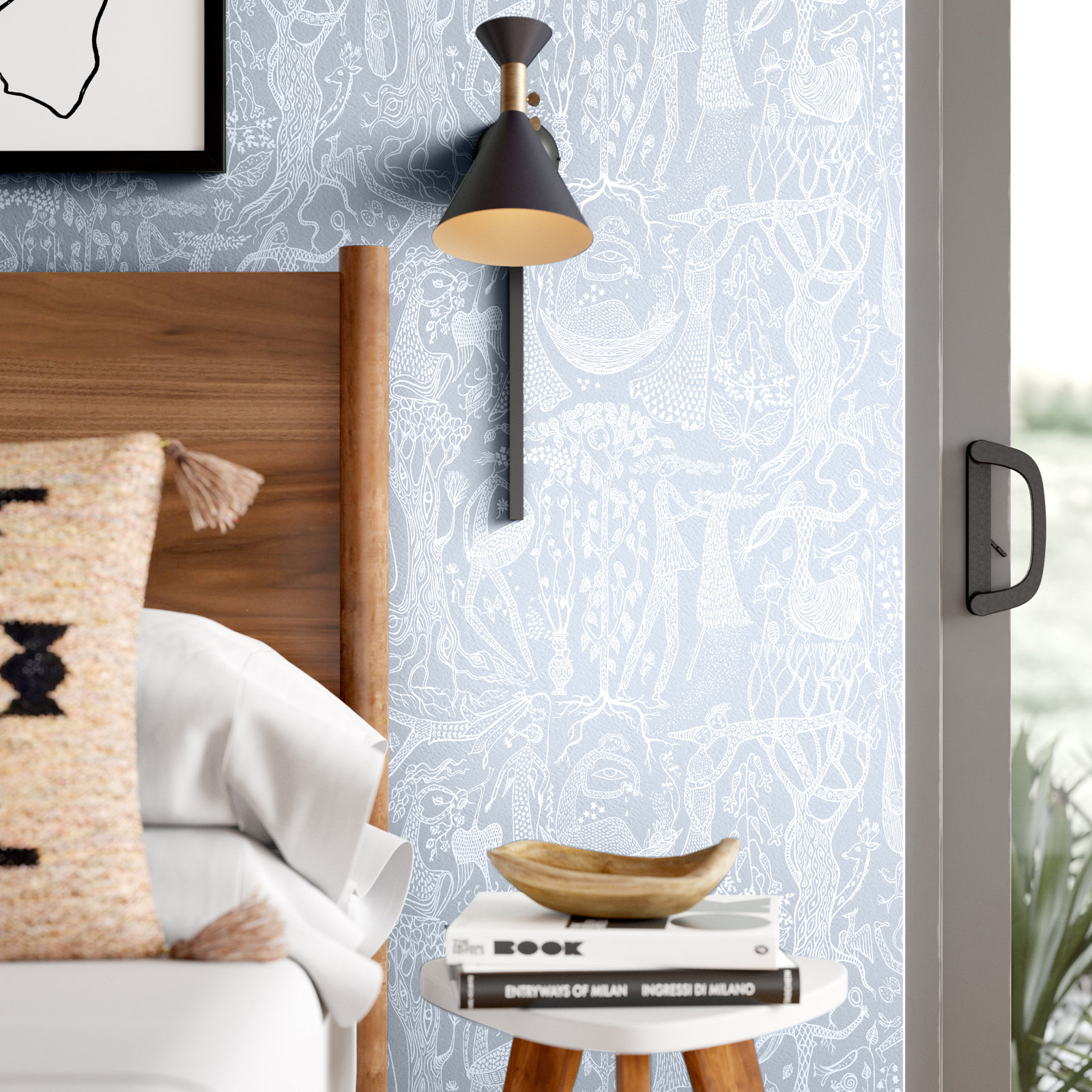 Rumaldo Abstract Wallpaper, Slate