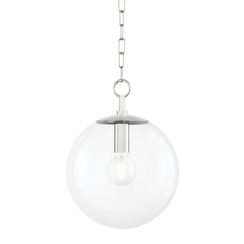 Juliana 1 Light Pendant, Aged Brass, 11.25" H x 11.5" W x 11.5" D, G25