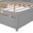 Full Bed With L-Shaped Bookcases, Drawers ,White-120921635
