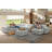 Upholstered Oversized 8 Seater Modular Sectional With Two Large Movable Ottomans-1337763217