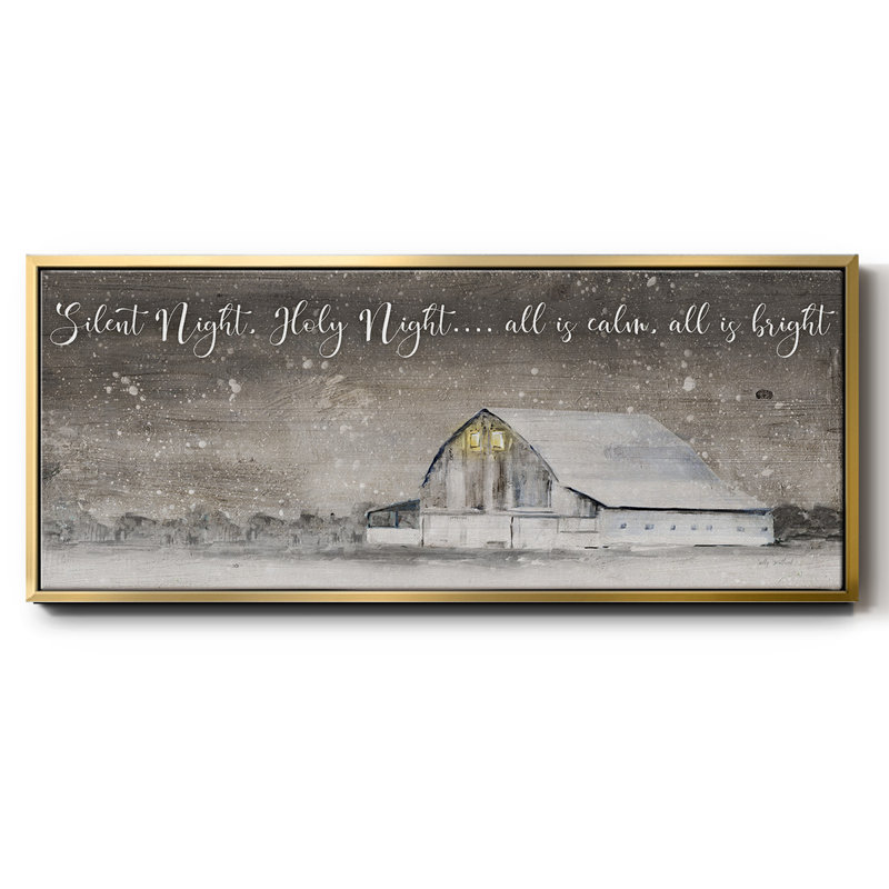 Silent Night- Framed Canvas, 24" H x 60" W