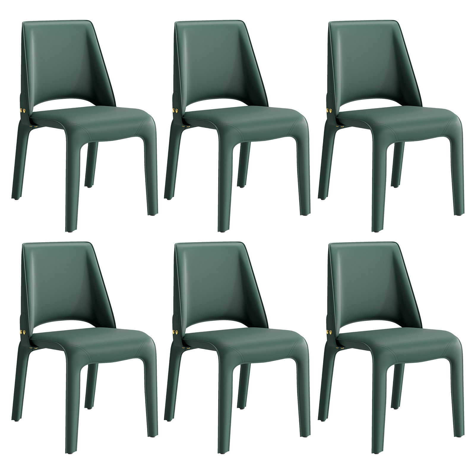 Vannes Dining Chair, Green, 1, No Assembly Needed