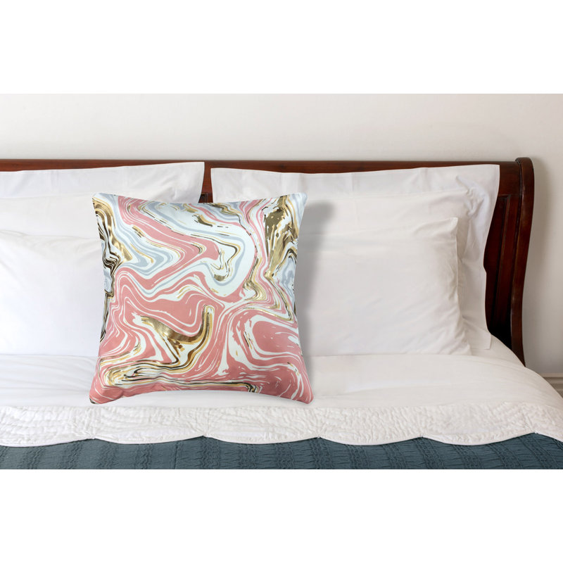 Oreiller de soutien en polyester, Rose