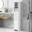 Grande armoire de salle de bain blanche