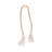 Hedvika Decorative Wood and Macrame Bead Strand with Tassels - Modern Handcrafted Accent Piece-786374008