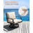Patio Swivel Armchair, Never-Rust Aluminum Swivel Sofa Chair with Thick Cushion, Wide Seating Outdoor Sofa Chair Backyard Club Chair for Poolside, Porch, Indoor, Dark Bronze