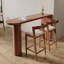 Bureau en bois massif cerisier couleur demi-cercle-78829643