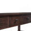 Console rétro avec deux tablettes ouvertes, structure et pieds en bois de pin massif-131514167-131514168
