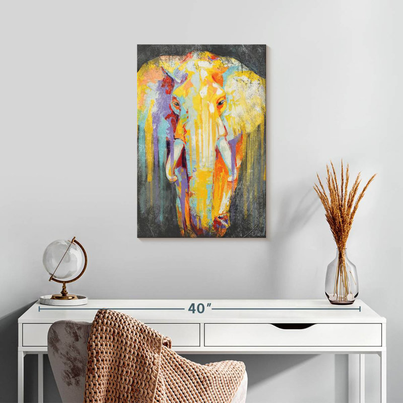 Brampt Elephant Paint Drip, 24" H x 16" W