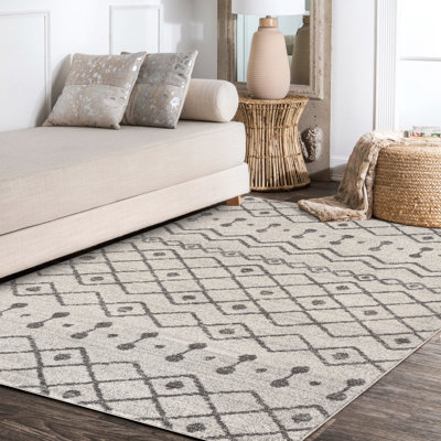 Bousquet Moroccan Beni Souk Cream/Gray Rug