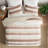 2-Piece Twin/Twin XL Stripe Textured Print Comforter Set,Terracotta