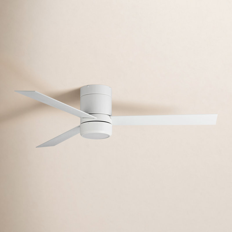 52'' Ceiling Fan with LED Lights, White