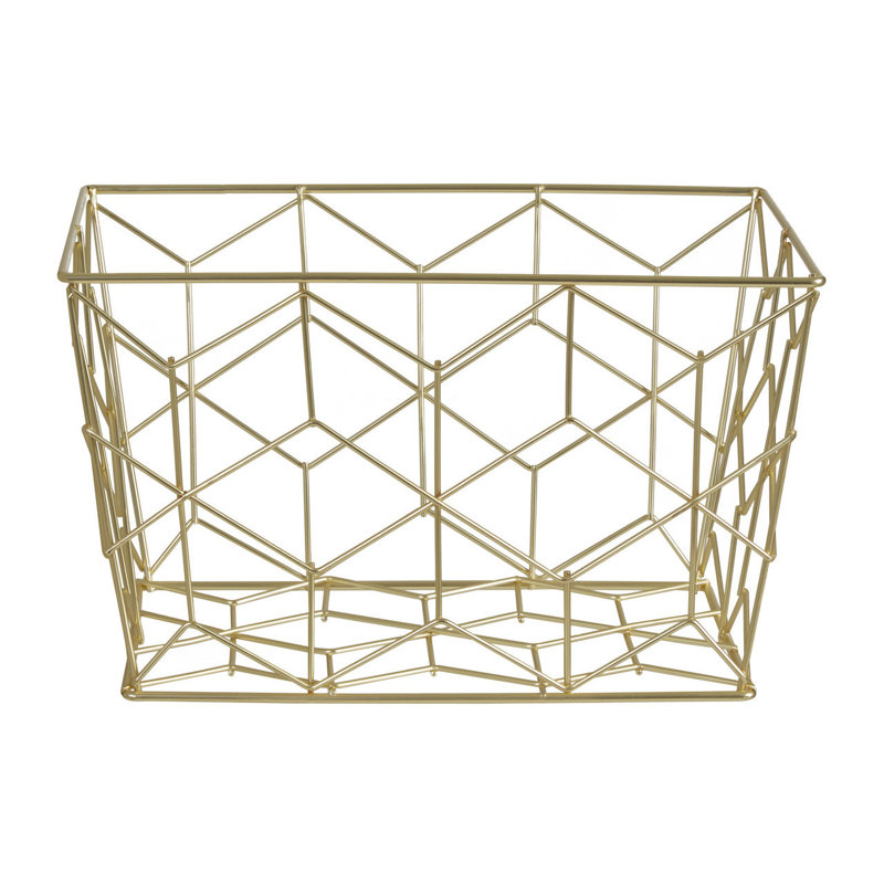 17 Stories Decorative Basket, Gold