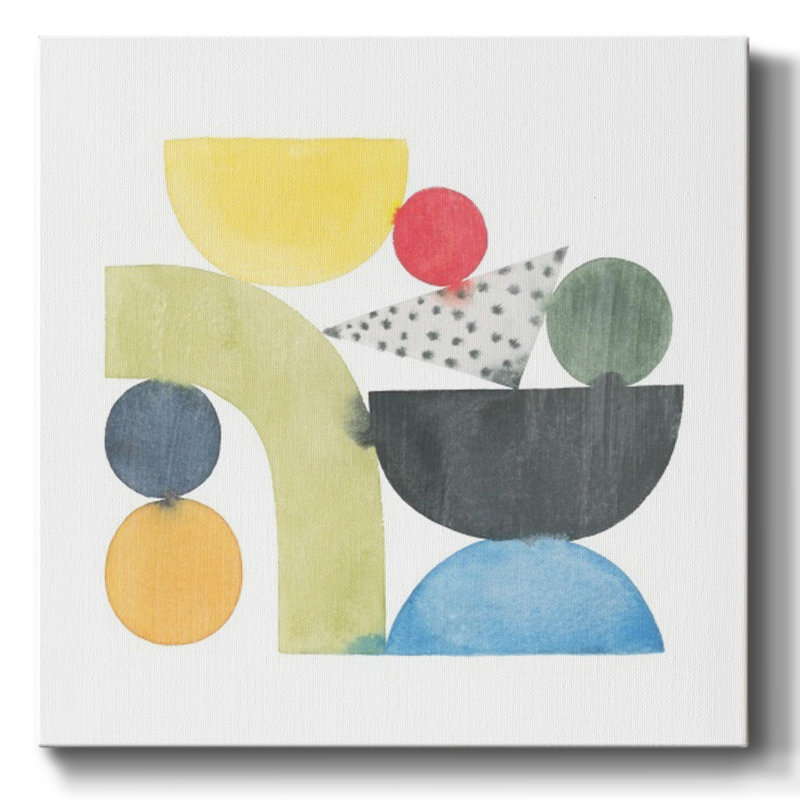 «Building Blox II» sur toile, H 8 po x l 8 po x P 1,5 po