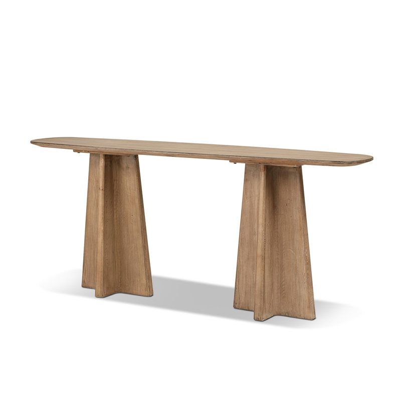 Console sculptée en bois recyclé de 72 po Flory