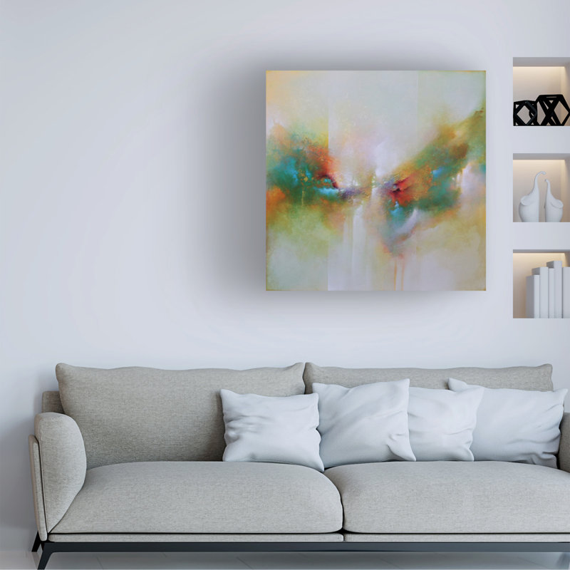 Art mural sur toile tendue - Cody Hooper «Crystal Skies» pour décoration de salon, de chambre à coucher ou de bureau - 35 x 35
