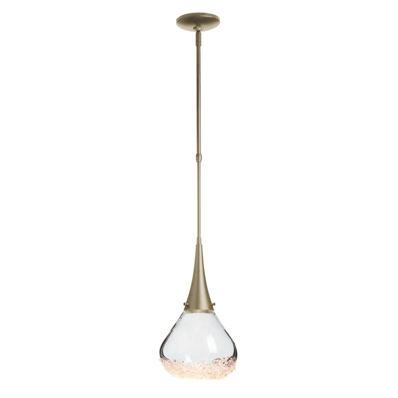 Fritz 1 - Light Single Teardrop Pendant, Soft Gold