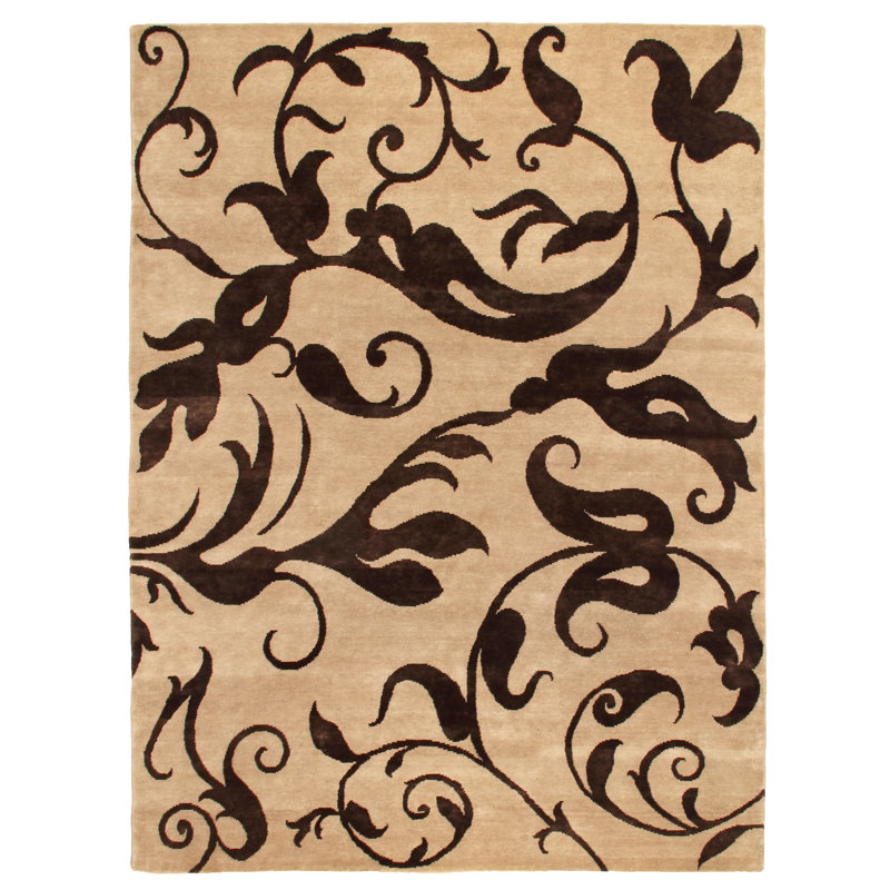 Metro-Velvet Floral Area Rug, Rectangle 10' x 14'