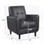 Fauteuil d'appoint à rail noir