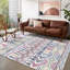 Geometric Cotton and Chenille Flatweave Area Rug-1986921804