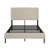 Beige Full - Size Bed Frame With Charging In Storage Headboard, Noise , Metal Slats, No Box Spring Required Operation, Velvet Upholstery, Station Easy Installation, Needed-809062497