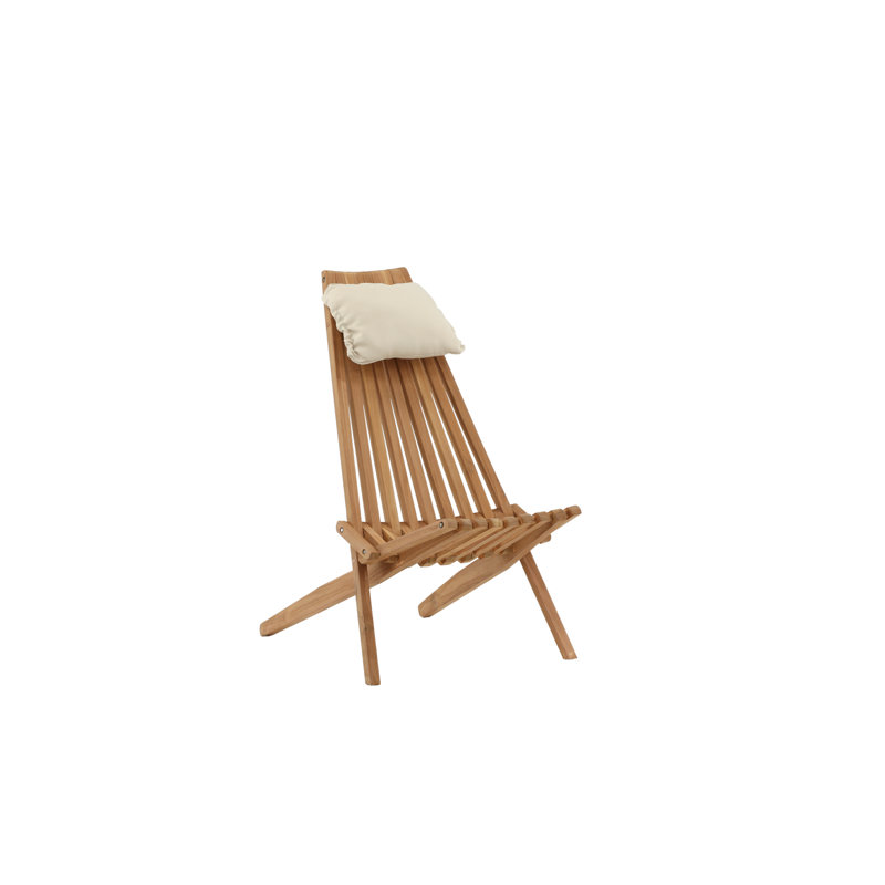 Titus Stacking Patio Dining Side Chair with Cushion, Golden