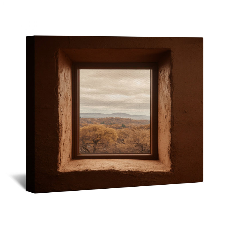 Fenêtre d'automne sur toile Window View, 16 x 16 pouces