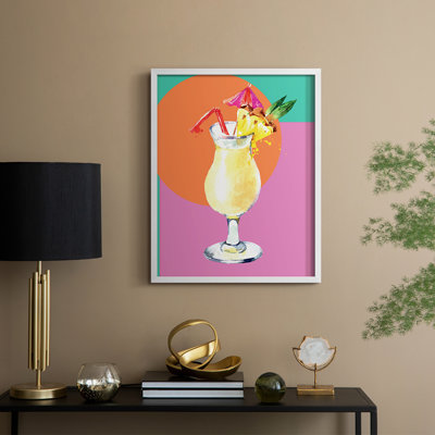 Reproduction encadrée Pina Colada - bois massif