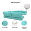 Outdoor Sunbrella Foam Seat and Polyfill Back Cushion Set, 5" Thick Foam, UV Proof Patio Furniture-1203012338