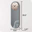 Jeni Mirrored Oval Wall Clock