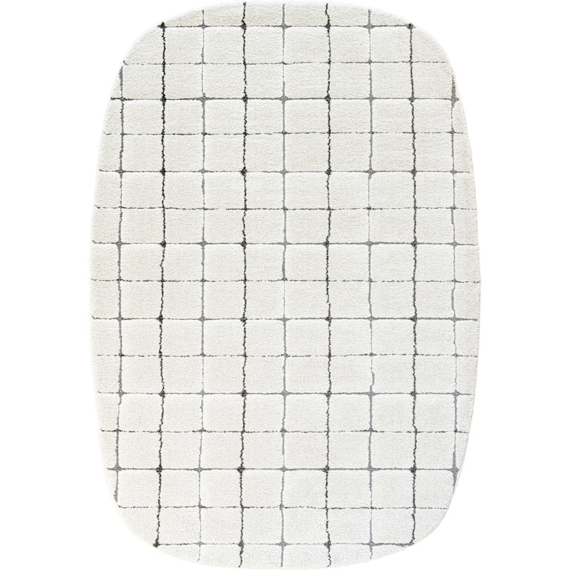 Kanaga Chequered Area Rug, Novelty 160 x 230cm