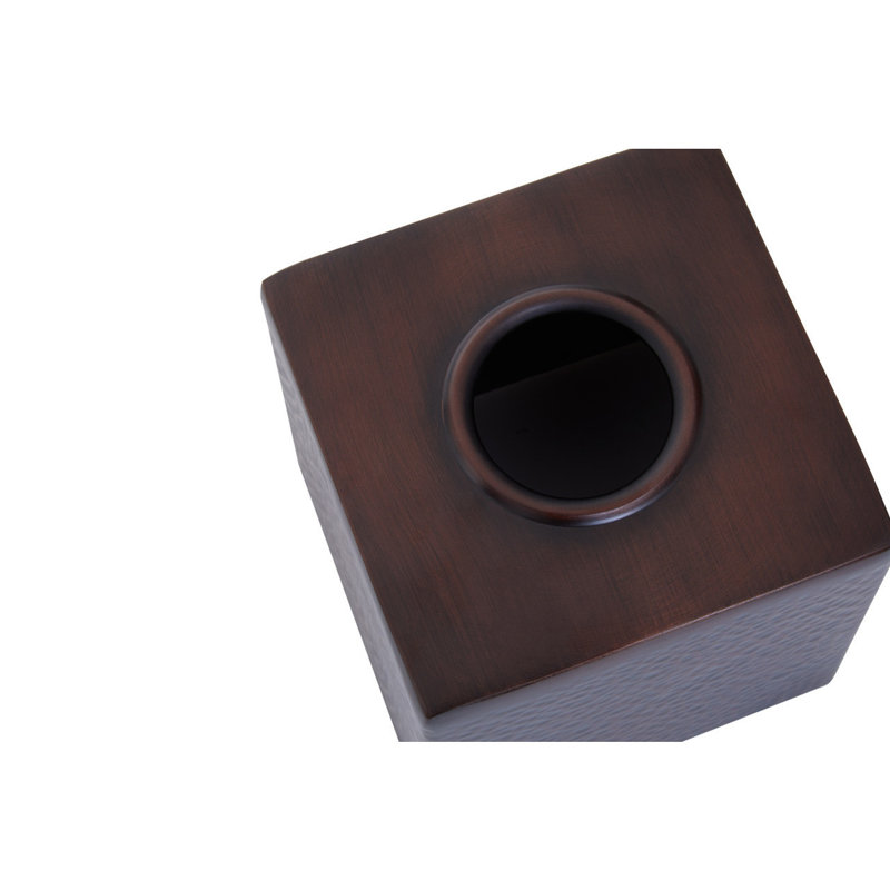 Strout Tissue Box Cover, Dark Bronze