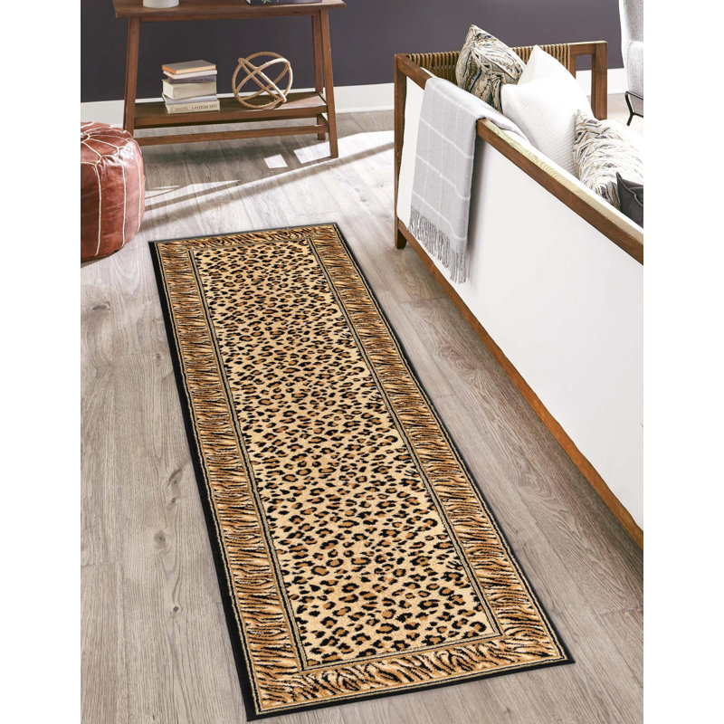 Testerman Animal Print Indoor Rug, Runner 2'7" x 10'