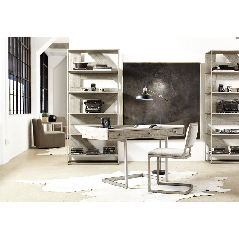 Ames Upholstered Side Chair in Glazed Silver